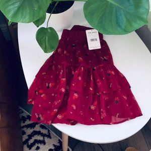 NWT free peolle floral red skirt